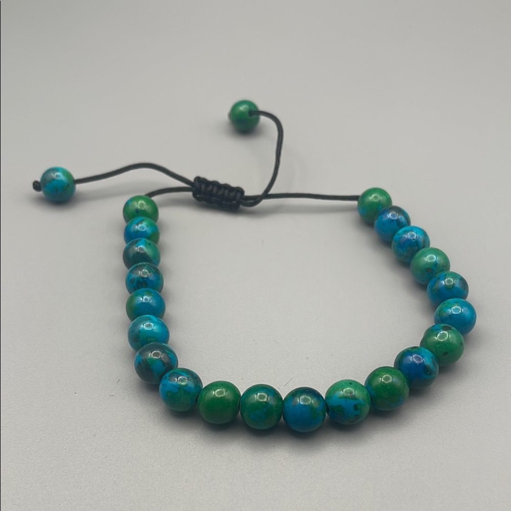 Blue and Green Ceramic Beaded Bracelet
Unisex